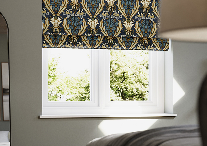 Acanthus, Navy - Roman Blind - Image 5